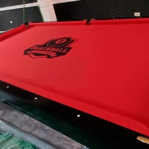 Mesa de billas – Tramado rojo